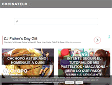 Tablet Screenshot of cocinatelo.com